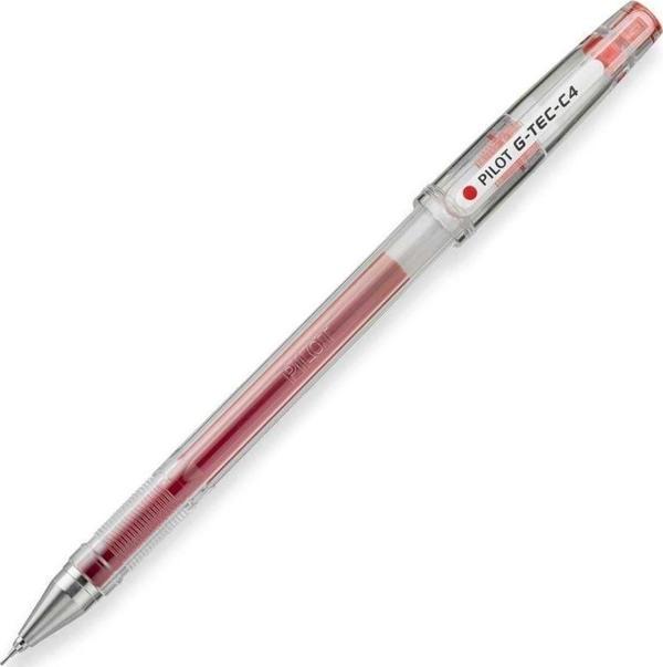 Pilot Gtec C4 İğne Uçlu Kırmızı Jel Roller Kalem (0.4mm) - Image 1