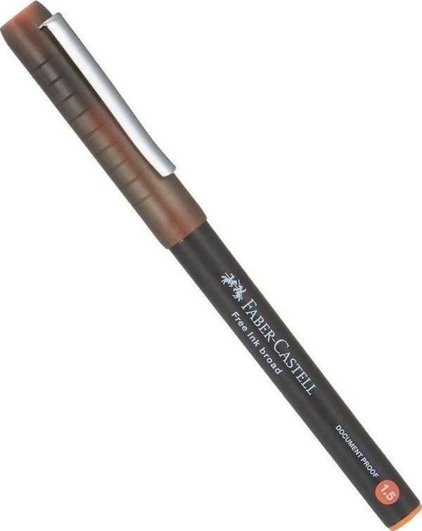 FABER-CASTELL FREE İNK BROAD ROLLER KALEM 1.5 TURUNCU (348315) - Image 1