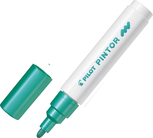 PİLOT PİNTOR DEKORASYON KALEMİ M METALİK YEŞİL (51002086) (SW-PT-M-MG) - Image 1