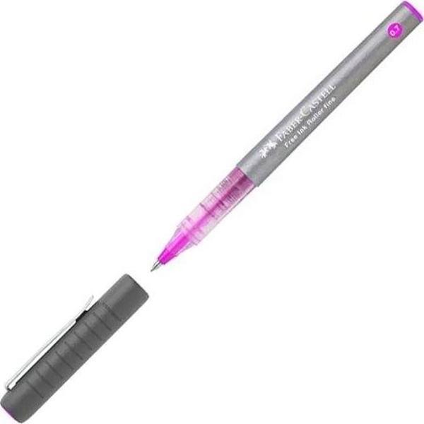 FABER-CASTELL FREE İNK ROLLER KALEM 07 PEMBE (348128) - Image 1