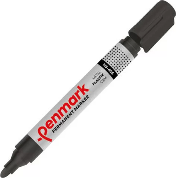 PENMARK HS-405-01 PERMANENT MARKÖR YUVARLAK UÇ SİYAH - Image 1