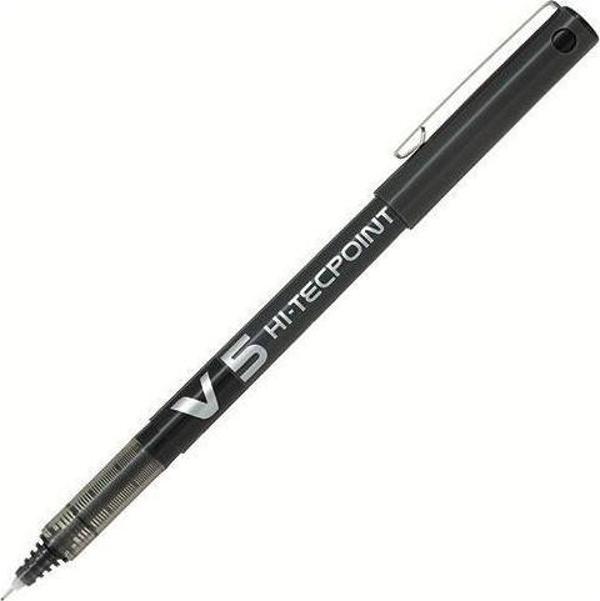 Pilot V5 Hi-Tecpoint Siyah İğne Uçlu Roller Kalem - Image 1