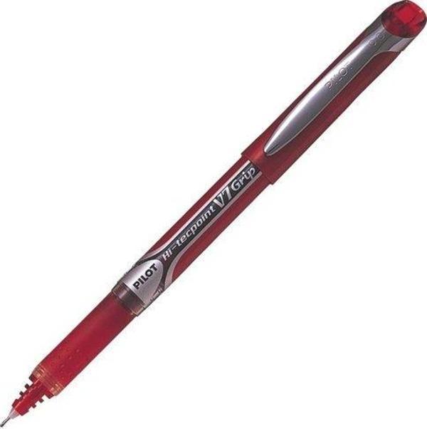 Pilot V7 Grip Hi-Tecpoint Kırmızı İğne Uçlu Roller Kalem - Image 1