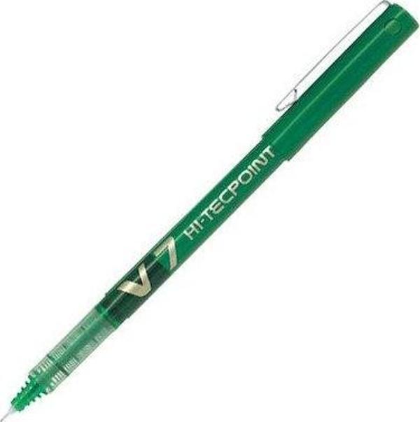 Pilot V7 Hi-Tecpoint Yeşil İğne Uçlu Roller Kalem - Image 1