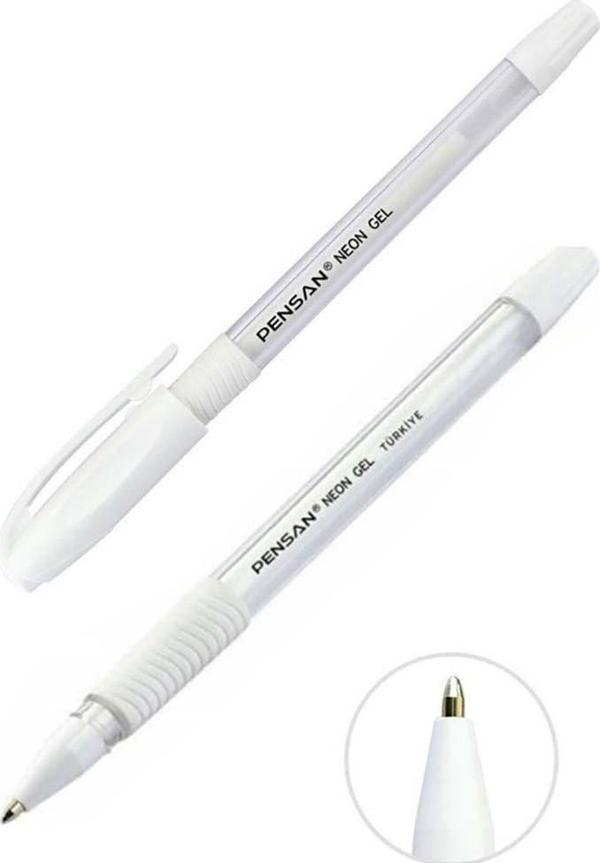 Pensan Neon Jel Kalem Beyaz - Image 1