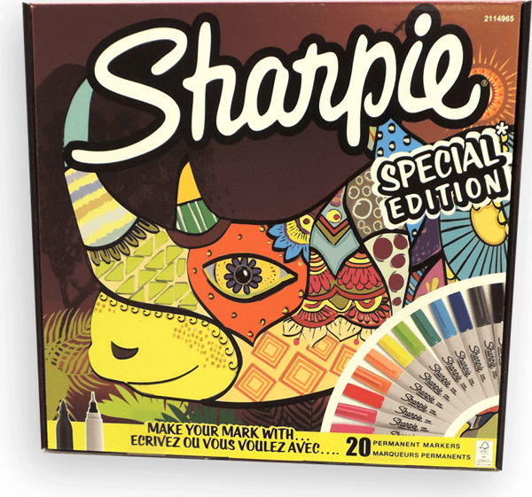 Sharpie Fine Permanent Markör 20'li Karışık kutu- Gergedan 2110122 - Image 1