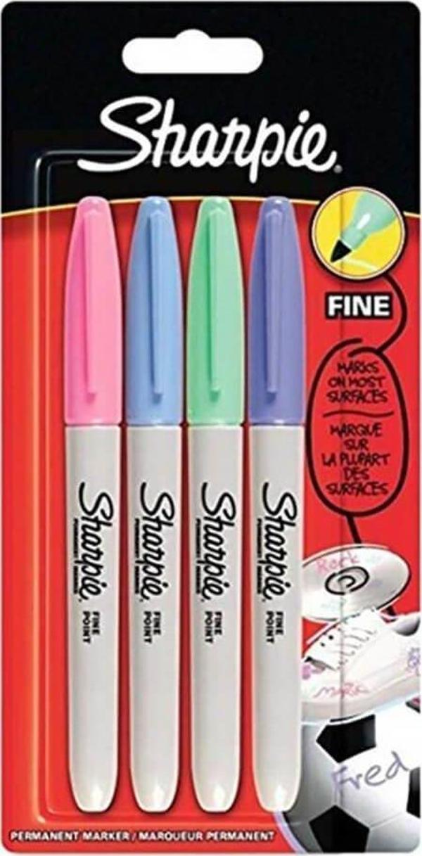 Sharpie Fine Permanent Markör Pastel Renkler 4’lü Set 2065402 - Image 1