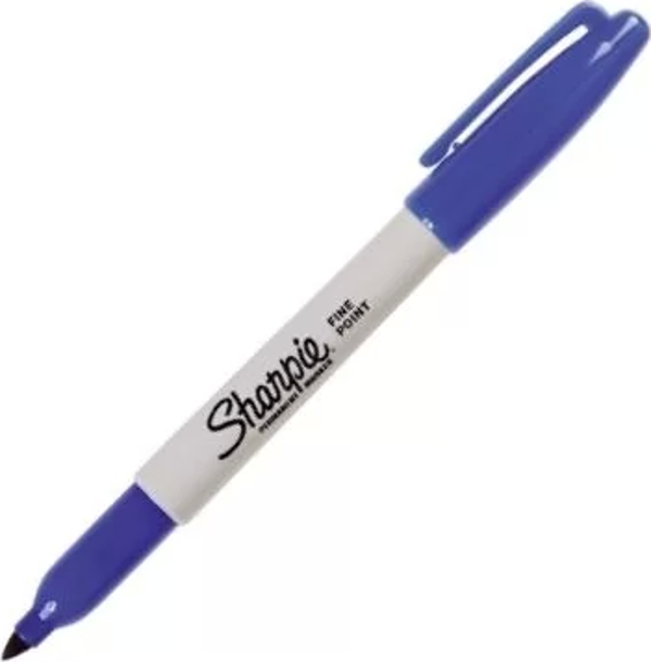 Sharpie Fine Point Yuvarlak Uçlu Mavi Permanent Kalemi - Image 1