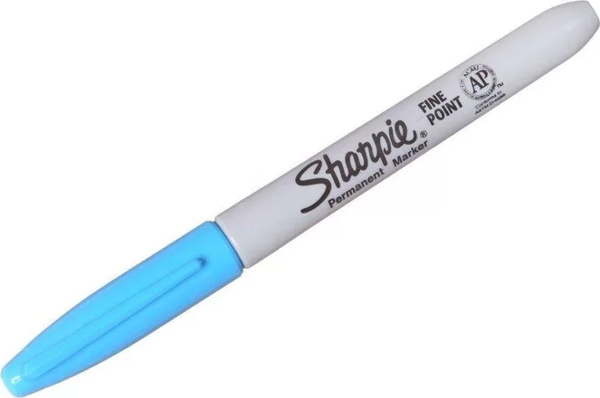Sharpie Fine Point Yuvarlak Uçlu Turkuaz Permanent Kalemi - Image 1