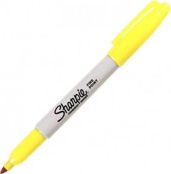 Sharpie Permanent Markör Fine Yuvarlak Uçlu Koyu Sarı - Image 1