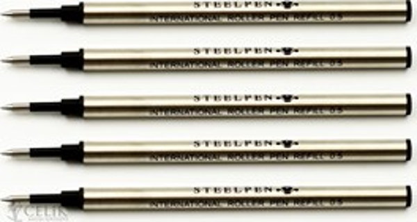 STEELPEN Y651S ROLLER KALEM YEDEĞİ METAL SİYAH - Image 1