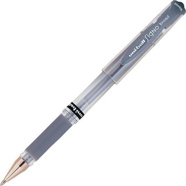 UNİ UM-153 SİGNO BROAD JEL KALEM 1.0 GÜMÜŞ - Image 1