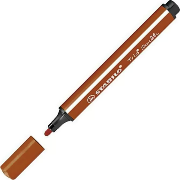 STABİLO 368-990 TRİO JUMBO KEÇELİ KALEM AÇIK KAHVE - Image 1