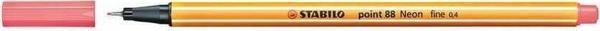 Stabilo Point 88 Keçeli Kalem 0.4 mm Floresan Kırmızı - Image 1