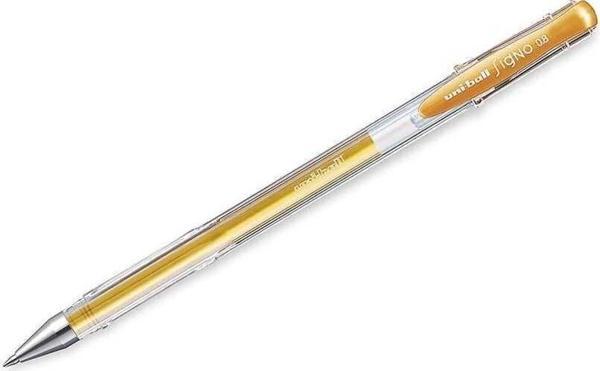 Uni-Ball Signo Fine Roller Kalem 0.8 mm Gold - Image 1