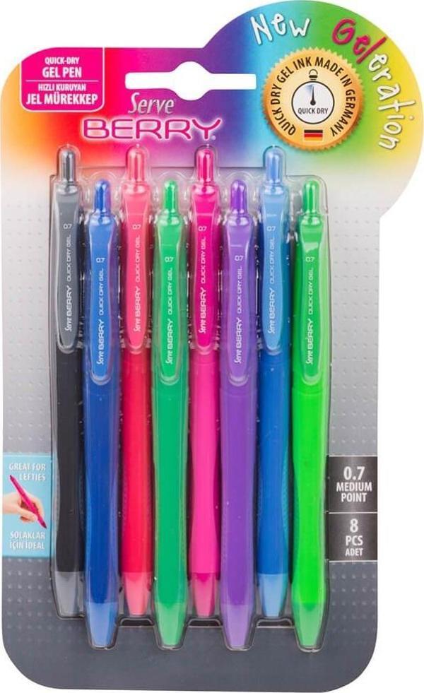 Serve Berry Jel Karışık Renkler 8'li Set - Image 1