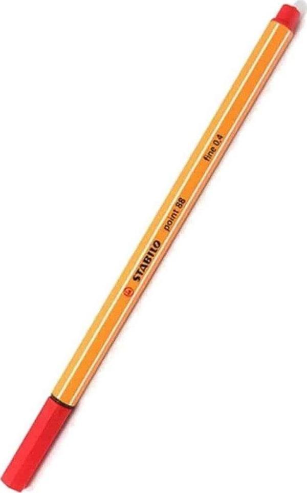 Stabilo Point 88/40 Kırmızı İnce Uçlu Keçeli Kalem (0,4 mm) - Image 1