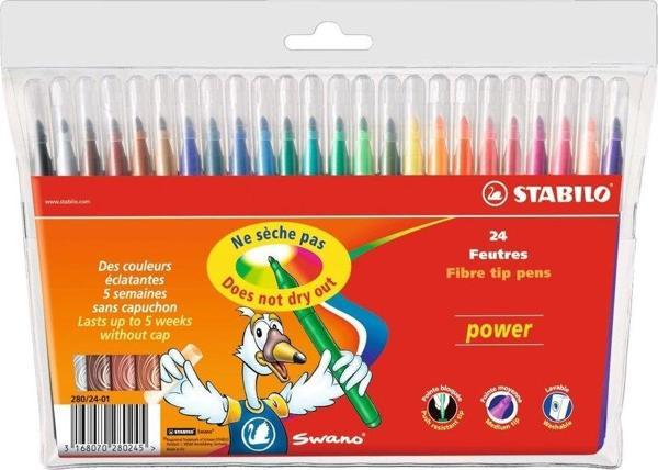 Stabilo Power Keçeli Kalem 24 Renk 280/24-01 - Image 1