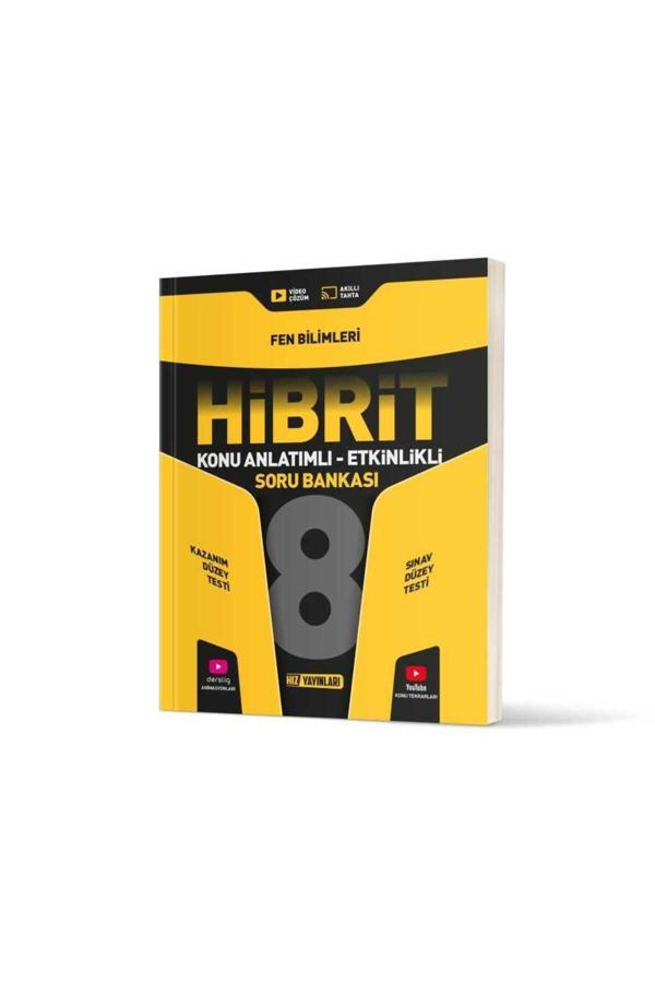 Hız Yayınları 8. Sınıf Fen Bilimleri Hibrit Konu Anlatımlı Etkinlikli Soru Bankası - Hız Yayınları - Image 1