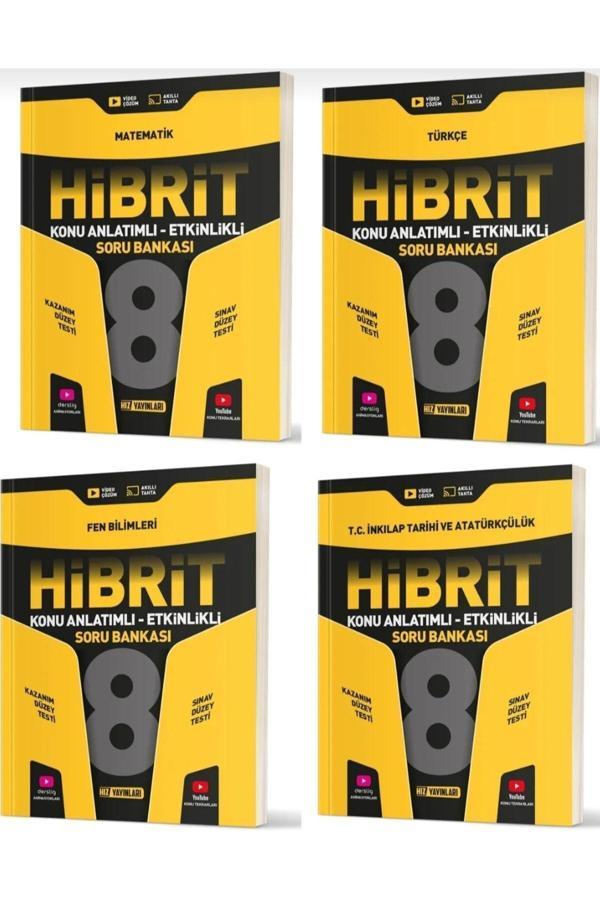 Hız Yayınları Hız Lgs 8. Sınıf Matematik Fen Türkçe Inkılap Konu Anlatımlı Etkinlikli Hibrit Soru Bankası 4'Lü Set - Hız Yayınları - Image 1