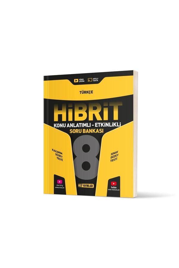 Hız Yayınları 8. Sınıf Hibrit Türkçe Soru Bankası - Hız Yayınları - Image 1