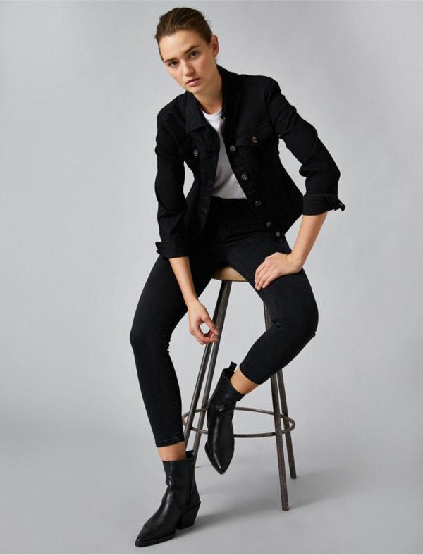 Koton Push Up Jean - Normal Bel Toparlayıcı Dar Kesim Dar Paça Pantolon - Image 1