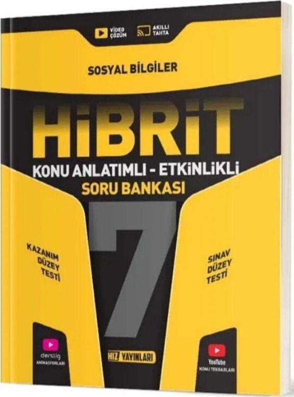 Hız Yayınları Hibrit 7. Sınıf Sosyal Bilgiler Konu Anlatımlı Etkinlikli Hibrit Soru Bankası - Hız Yayınları - Image 1