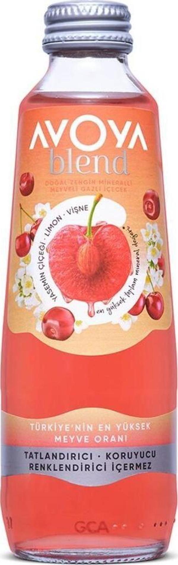 Avoya 6'Lı Blend Vişne&Limon Meyveli Maden Suyu 250 Ml - Image 1