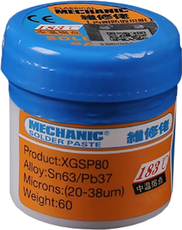 KREM SIVI LEHİM MECHANİC SOLDER PASTE 60 GR XGSP80 183 DERECE - Image 1