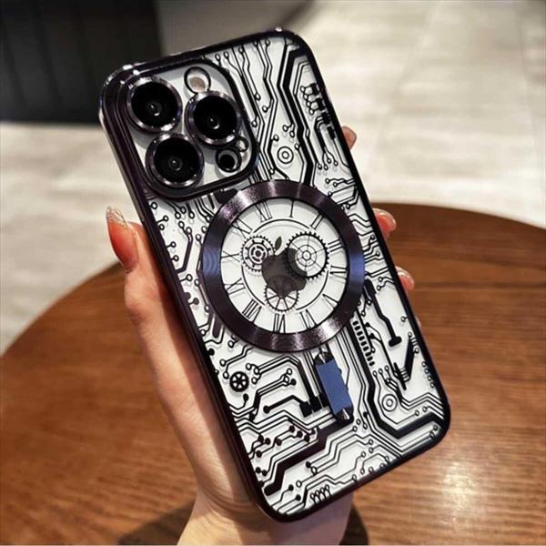 TeknoBA İphone 14 Pro Mekanik Desenli Tasarım Kılıf - Image 1