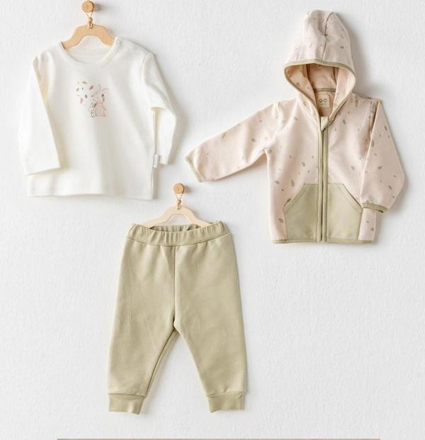 Andywawa Baby Casual 3'lü Bebek Takımı AC24074 - Image 1