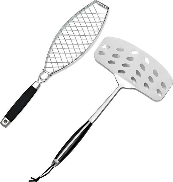 Elite Balıkçı Seti - Balık Izgara Teli ve Çevirme Spatulası - Image 1