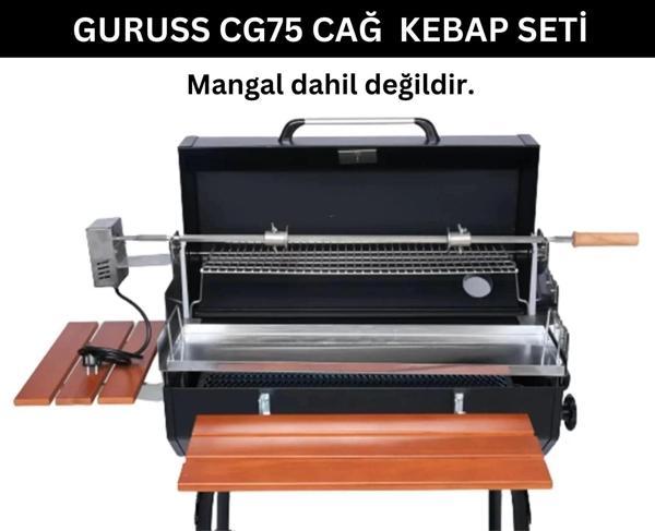 Guruss CG75 Cağ Kebap Seti - Cağ Aparatı ve Çevirme Aparatı - Image 1