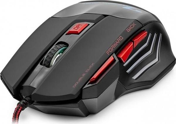 Hadron HDG30 3600dpi Ledli 1.44mt USB Kablolu Oyuncu Mouse - Siyah-Kırmızı - Image 1