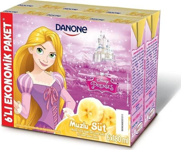 Danone Süt Muzlu 180ml Paket 6lı - Image 1