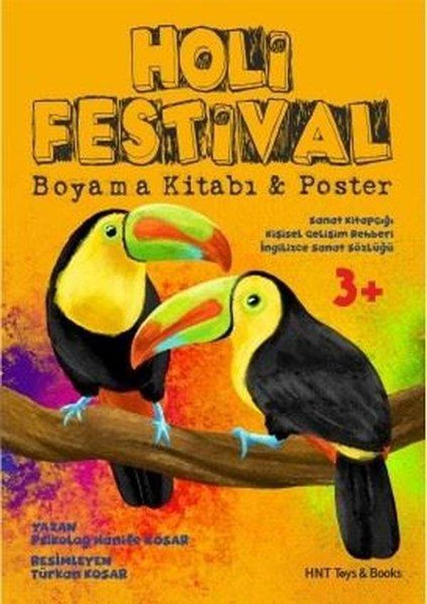Holi Festival Boyama Kitabı & Poster - HNT Toys & Books - Image 1
