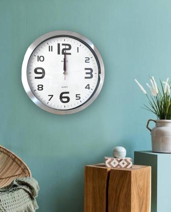 SAATDUKKANDUVAR HOME METAL DUVAR SAATİ 35X35 CM ORTA BOY SALON VE OFİS UYGUN  - Image 1