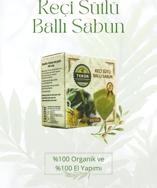 Tekün Sabun 120 Gr Kilis Zeytinyağlı Keçi Sütlü Ballı Sabun - Image 1