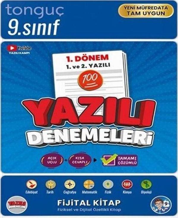9. Sınıf Yazılı Denemeleri 1. Dönem 1. ve 2. Yazılı - Tonguç Akademi - Image 1