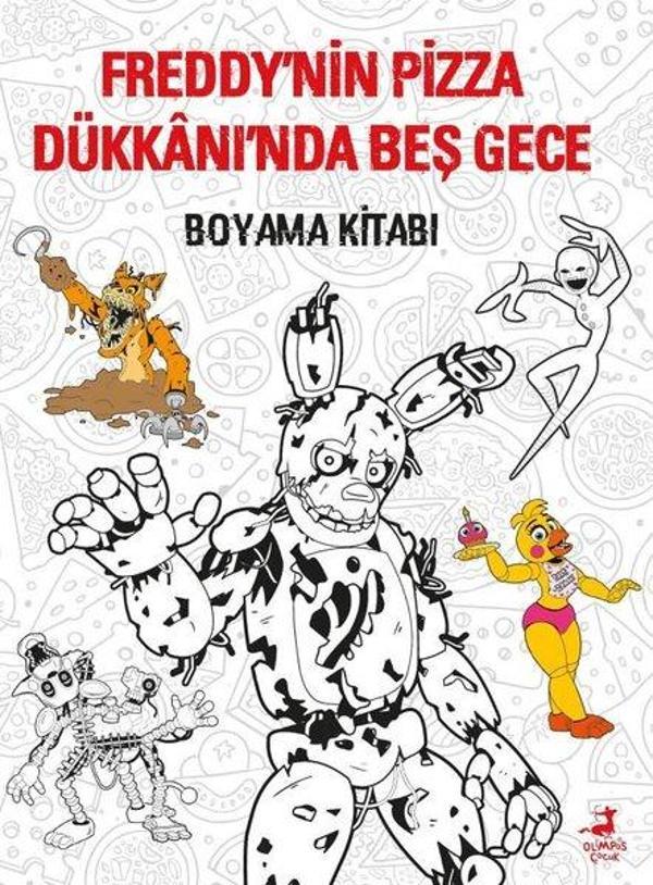Freddy'nin Pizza Dükkanı'nda Beş Gece - Boyama Kitabı - Olimpos Çocuk - Image 1