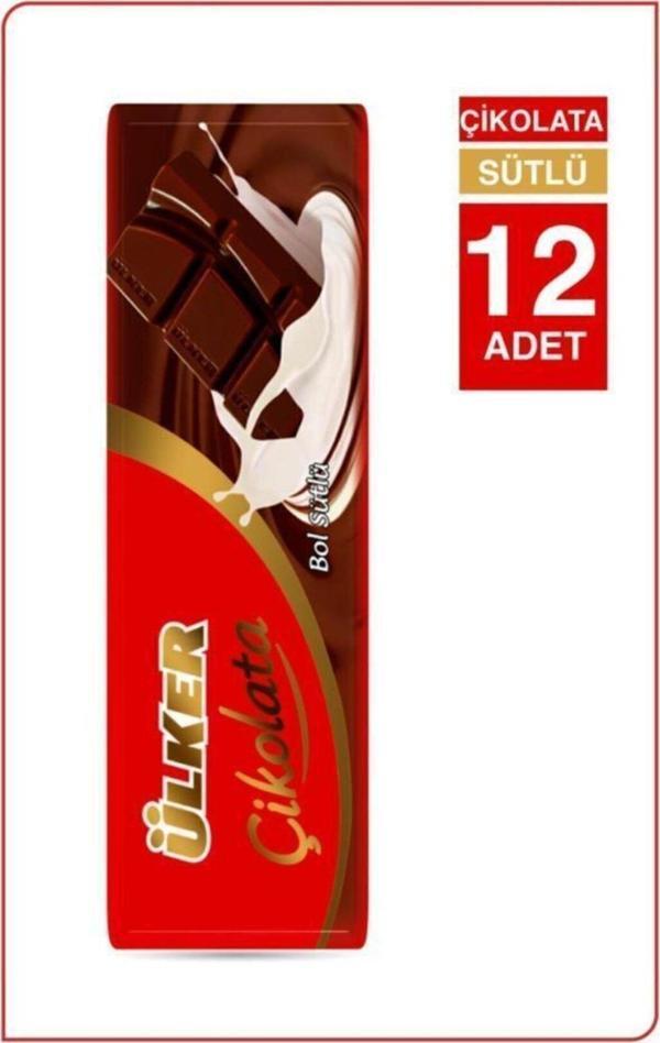 Ülker Sütlü Baton Çikolata 12 Adet - Image 1