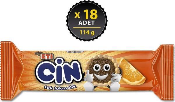 Eti Cin Lokmalik Portakallı Bisküvi 114 G X 18 Adet - Image 1