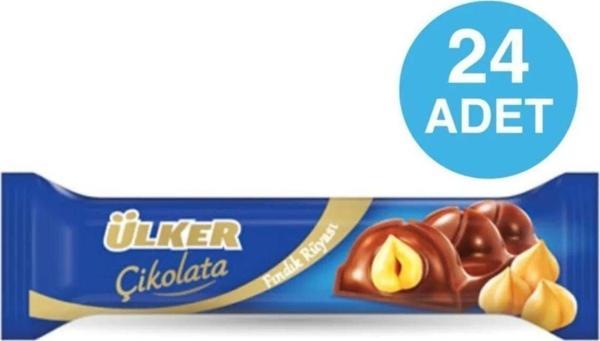 Ülker Bütün Fındıklı Bol Fındık Kremalı Ve Çikolata Kaplamalı 40,5 Gram X (24 Adet) Toplam (972 Gram) - Image 1