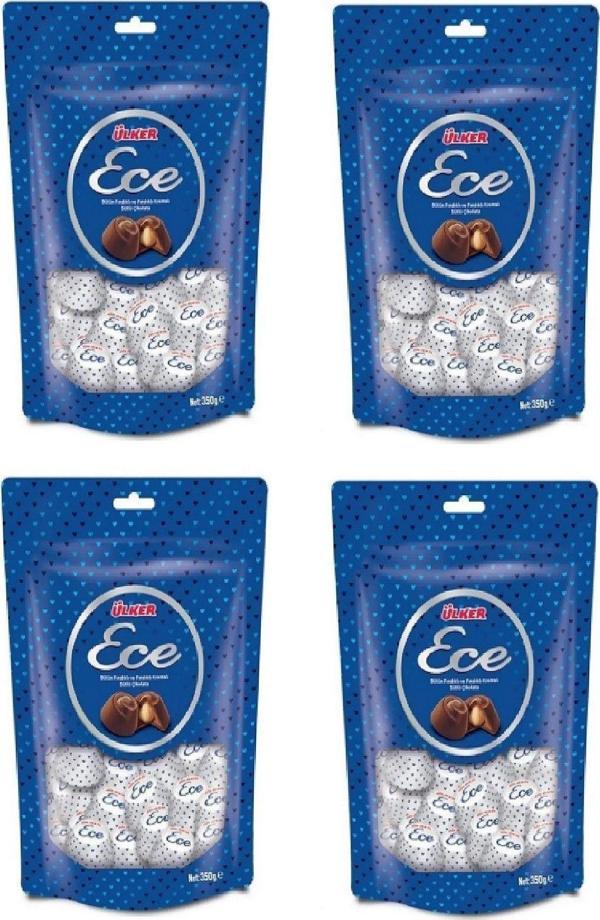 Ülker Ece Ikramlık Çikolata Fındıklı 350Gr X 4 Adet - Image 1