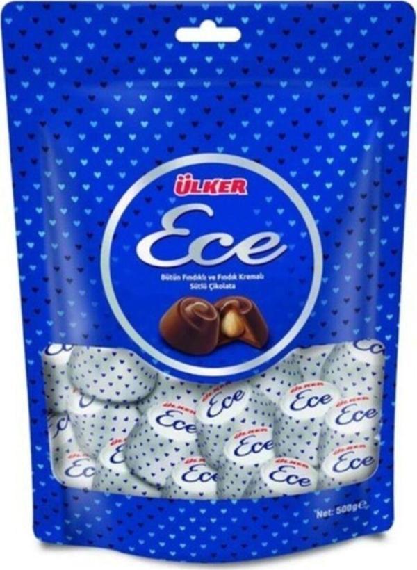 Ülker Ece Ikramlık Çikolata Fındıklı Poşet 350 Gr - Image 1