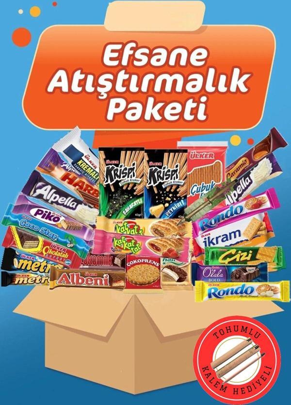 Ülker Efsane Atıştırmalık Paketi Dolu Dolu No:25. Yaşayan Kalem Hediyeli - Image 1