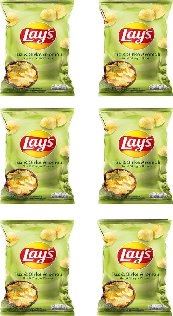 Lay's Sirke & Tuz Cips Süper Boy 6 Adet - Image 1