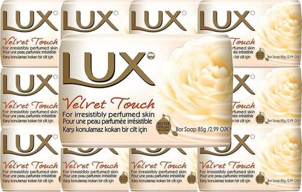 LUX 10 Adet Lüx Sabun Sarı 80 Gr. Velvet Touch - Image 1