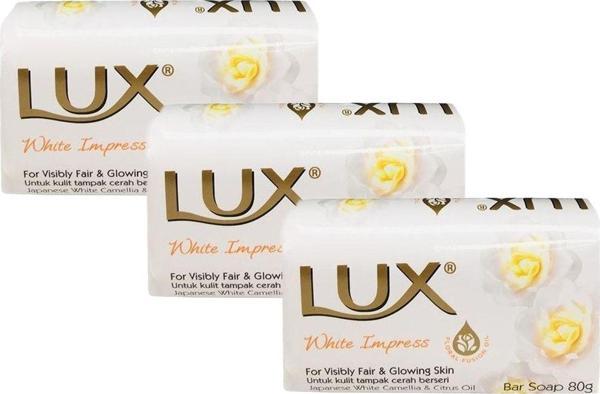 LUX 3 Ad. Lüx Sabun Beyaz 80 Gr. White Impress - Image 1