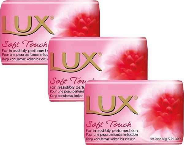 LUX 3 Ad. Lüx Sabun Pembe80 Gr. Soft Touch - Image 1